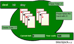 Blackjack Scren Shot